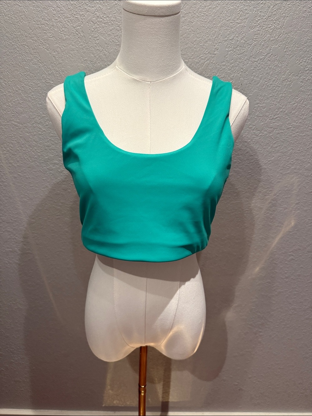 Salt Project Women’s Sleeveless Scoop Bra - Jade Teal